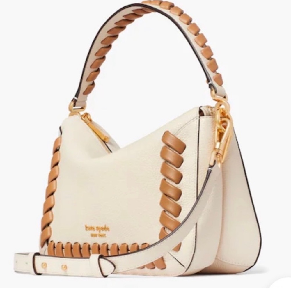 Kate Spade New York Crush Whipstitched Pebbled Leather Medium Crossbody NWT